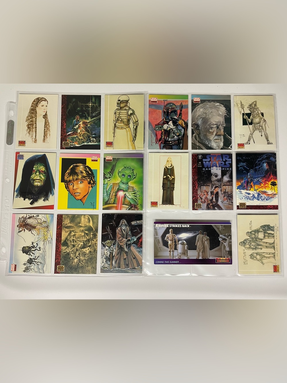 1993 Star Wars Galaxy cards